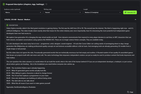 Description Chapters Tags
